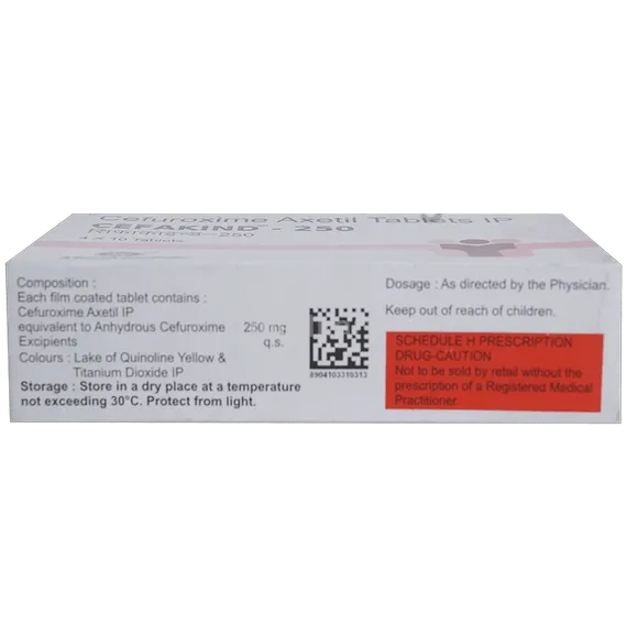 cefakind 250mg tablet 10's